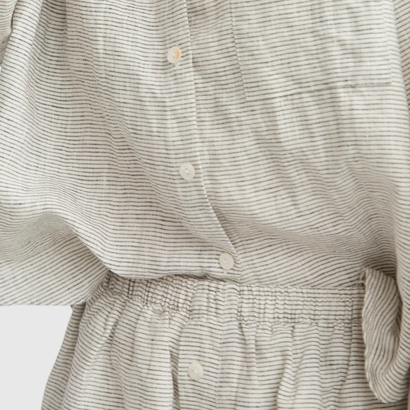 DEIJI STUDIOS The 03 Set in Pinstripe Stonewashed French Linen Size S M - Picture 15 of 16